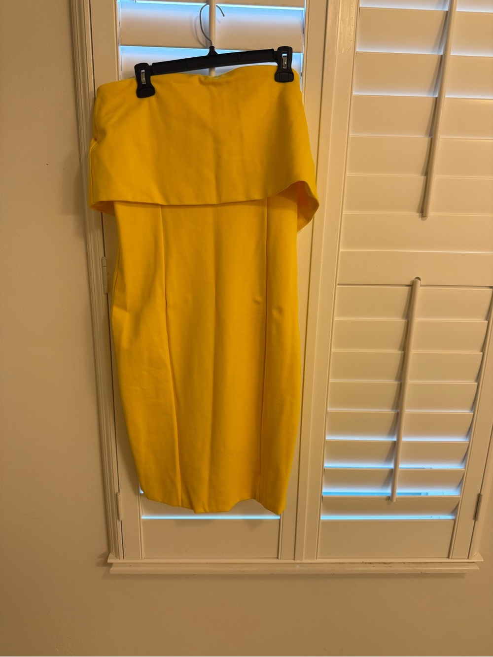 Lavish Alice Canary Yellow Off-Shoulder Midi Dress